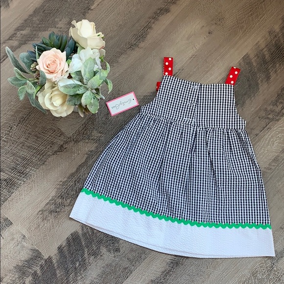🐞NWT Emily Rose Gingham Ladybug Dress - Picture 4 of 4